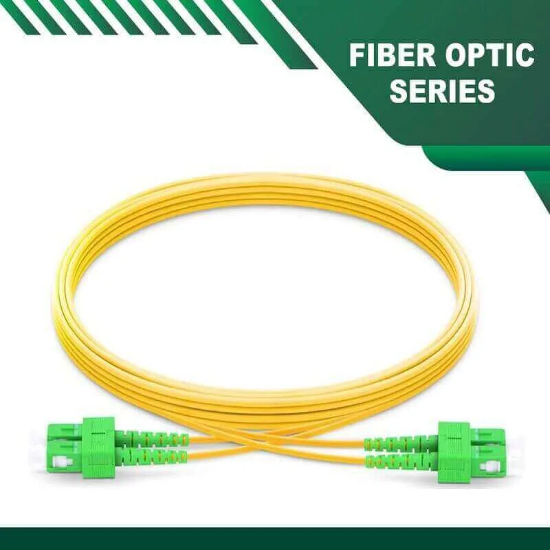 OS2 Fiber Optic Patch Cord Fiber Optic Patch Cord Single Mode SC-SC-APC Duplex LSZH