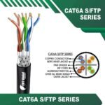 Cat6a 23awg 4 twisted pair S-FTP Network Cable 305m LSZH