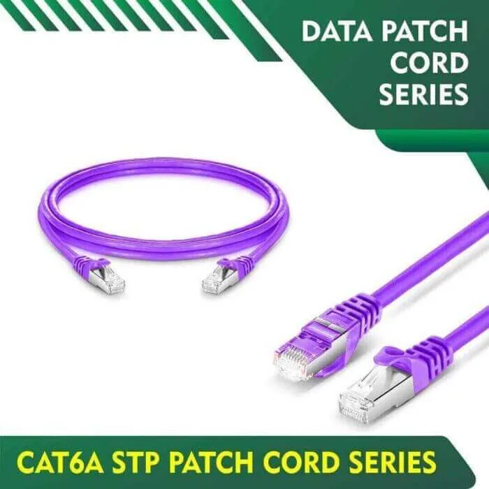 cat6a 23awg bc stp patch cord series 0.15 meter